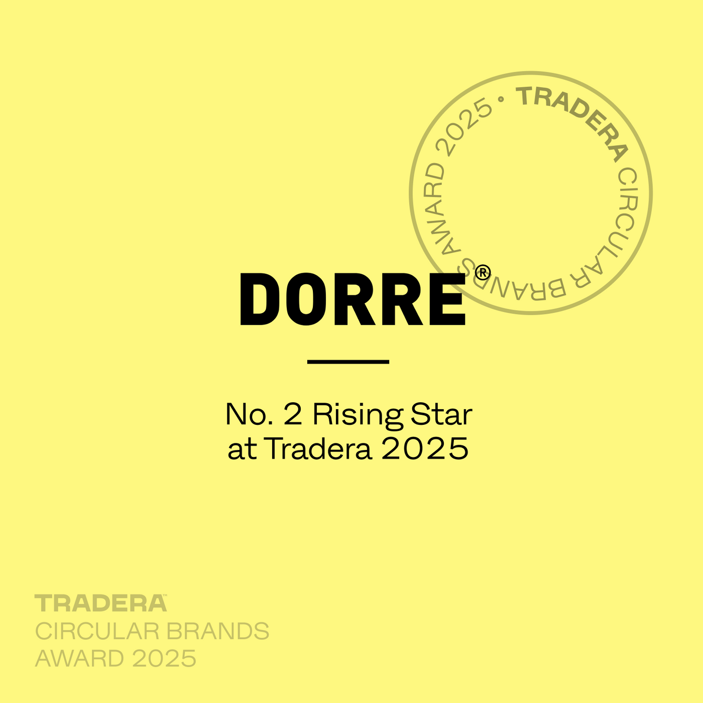 Dorre på plats nummer 2 i Årets Rising Star på Tradera 2025